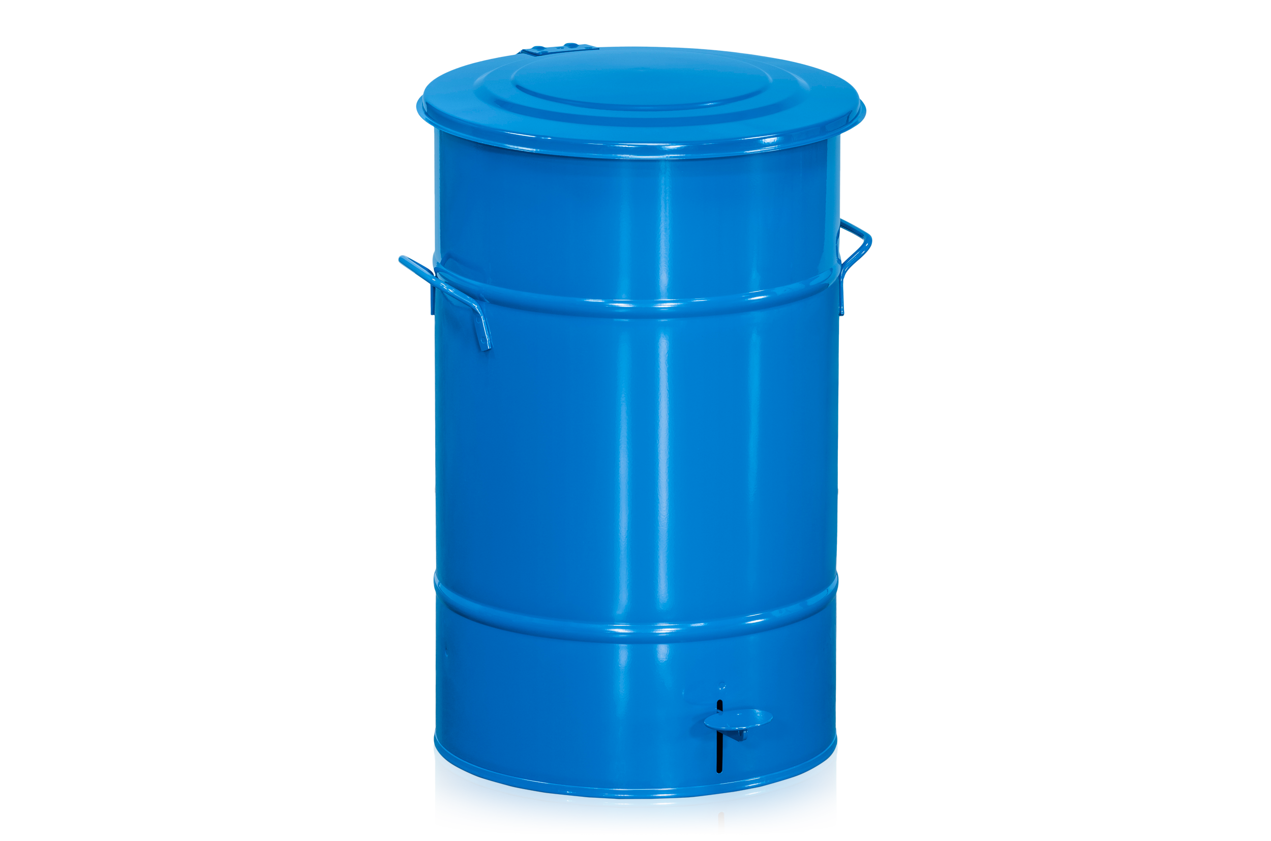 Abfallbehälter 70 l mit Fußpedal Blau