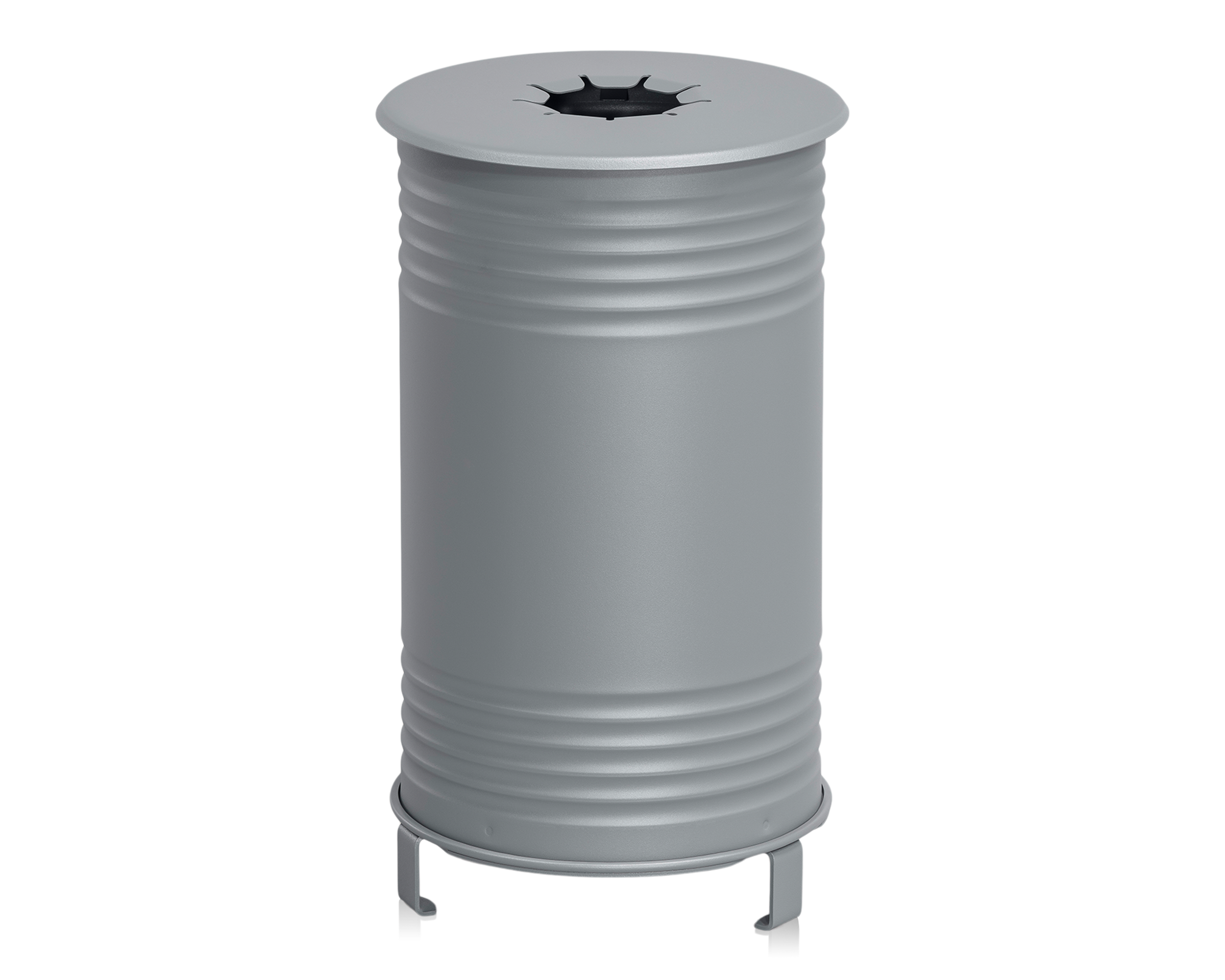 Waste Bin Tin, Can Deposit, Grey