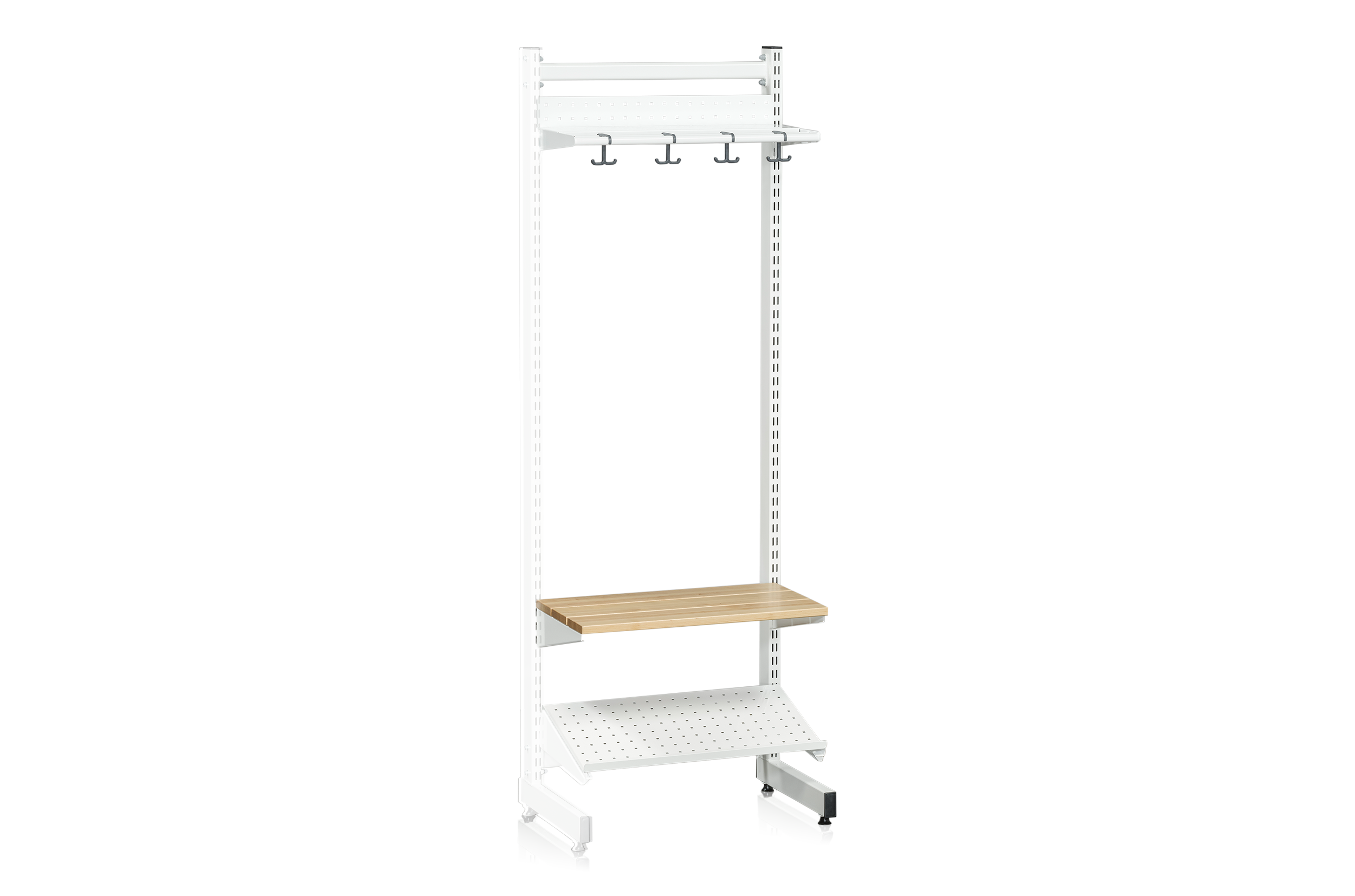 L-Stand Extension 600 mm Complete 5 White