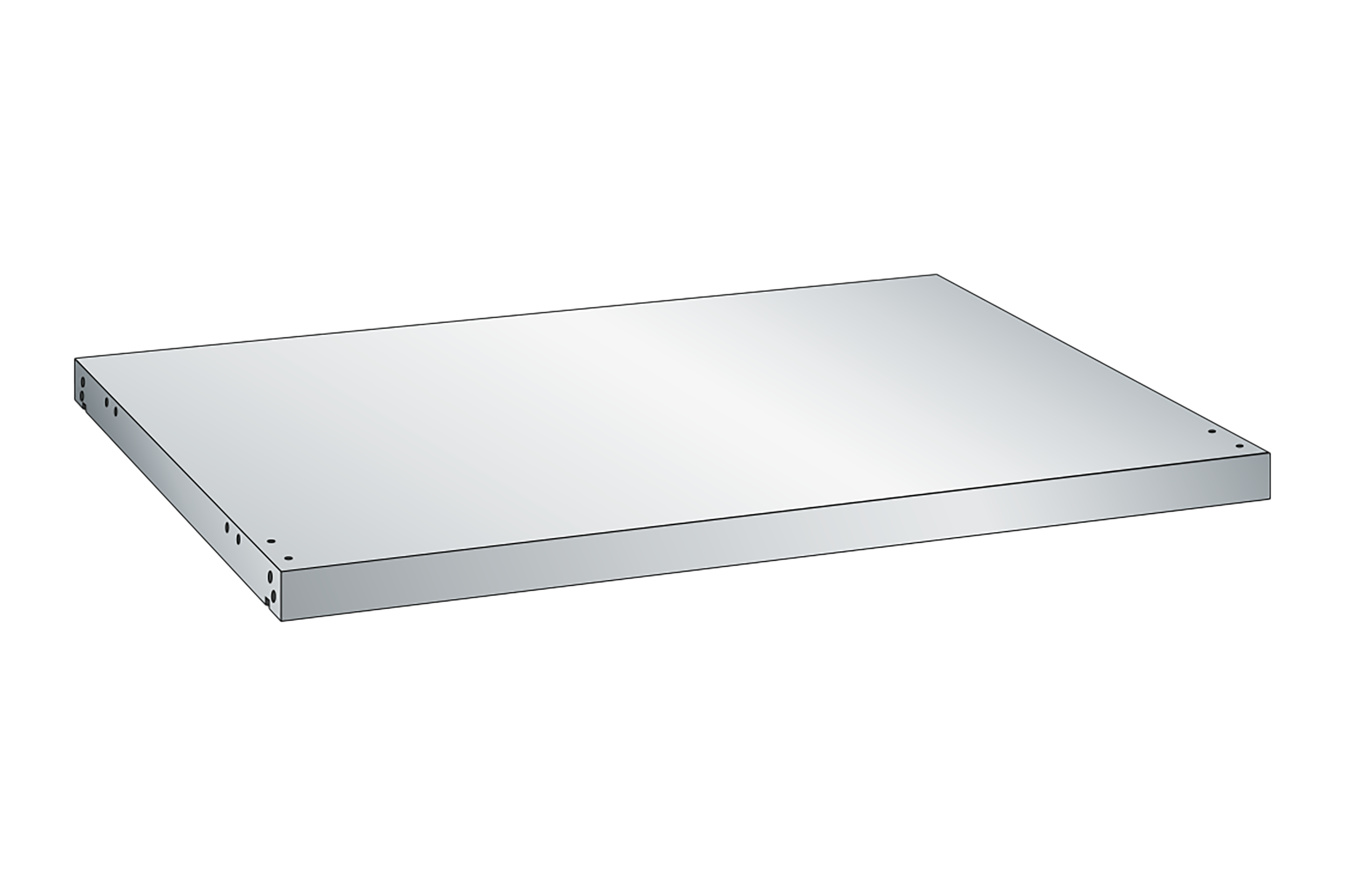 Universal hylla slät LISTA 54x36 475 kg