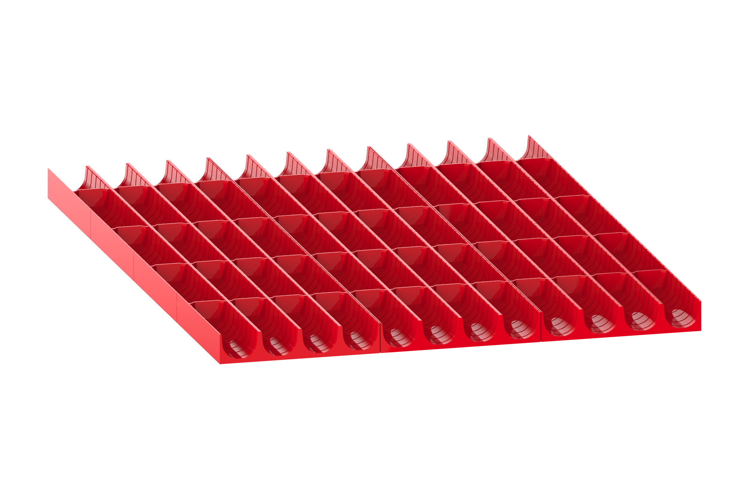 Lådinredning plast kit 1, 27x36, H=50mm